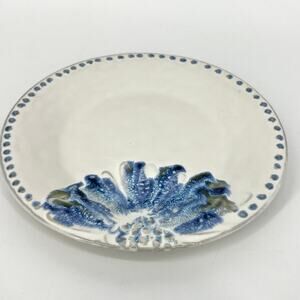Anthropologie Ginny Blue Bloom 8" Dessert Plate Single Plate Discontinued